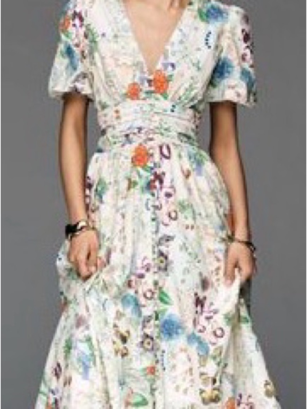 The Katerina button front midi dress